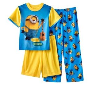 Boys/' 2 2-Piece Cotton Pajama Sets Thomas Tank Engine Despicable Me Minions NWT